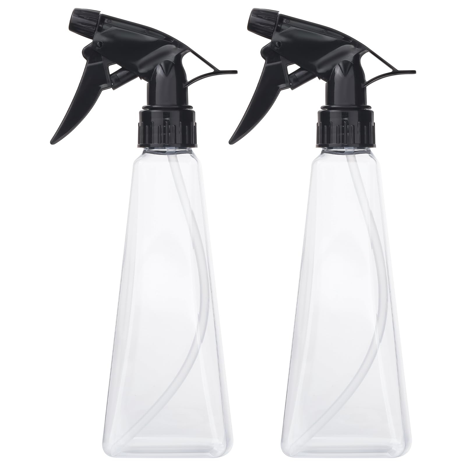 Spray Bottles (2-Pack, 12 Oz.) Mist/Stream, Plastic Water Clear +