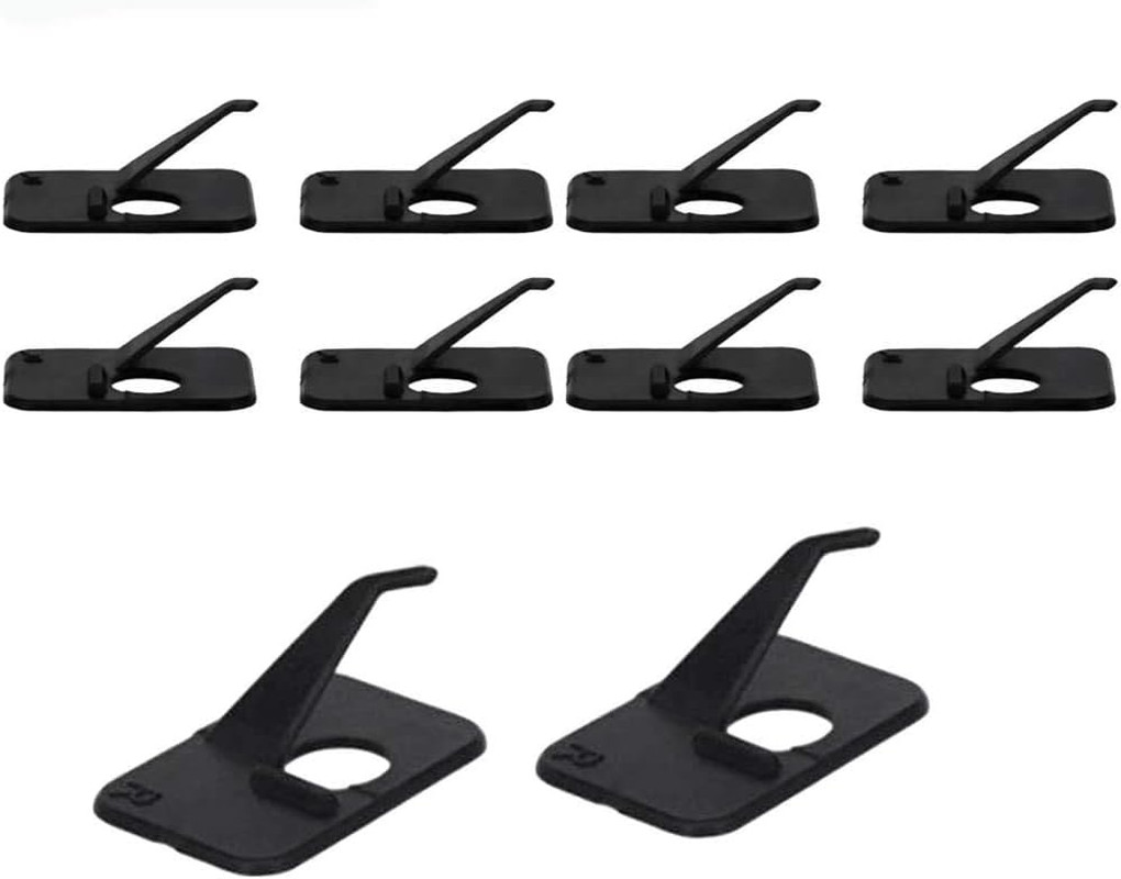 10Pcs Black Plastic Arrow Rest Archery RH Recurve Bow Arrow Rest Hunting