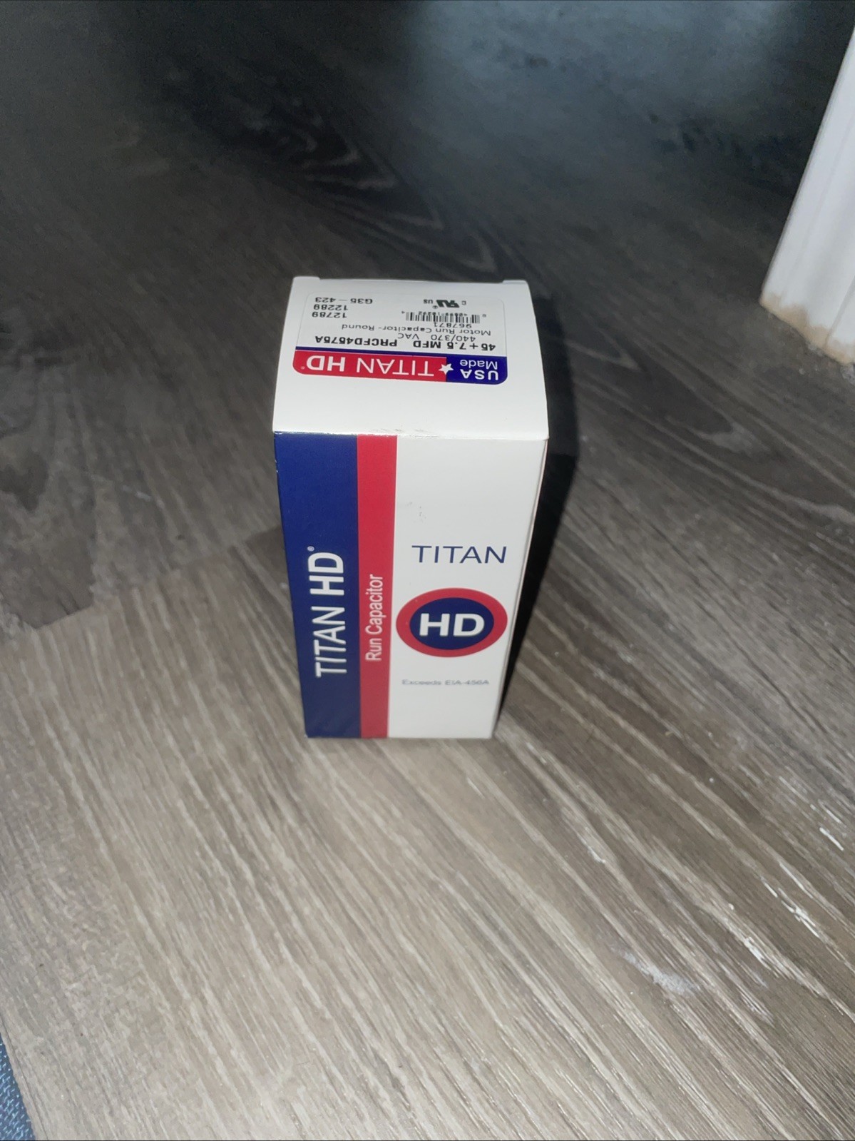 Titan HD Run Capacitor PRCFD4575A 45+7.5Mfd, 440/370V, Round