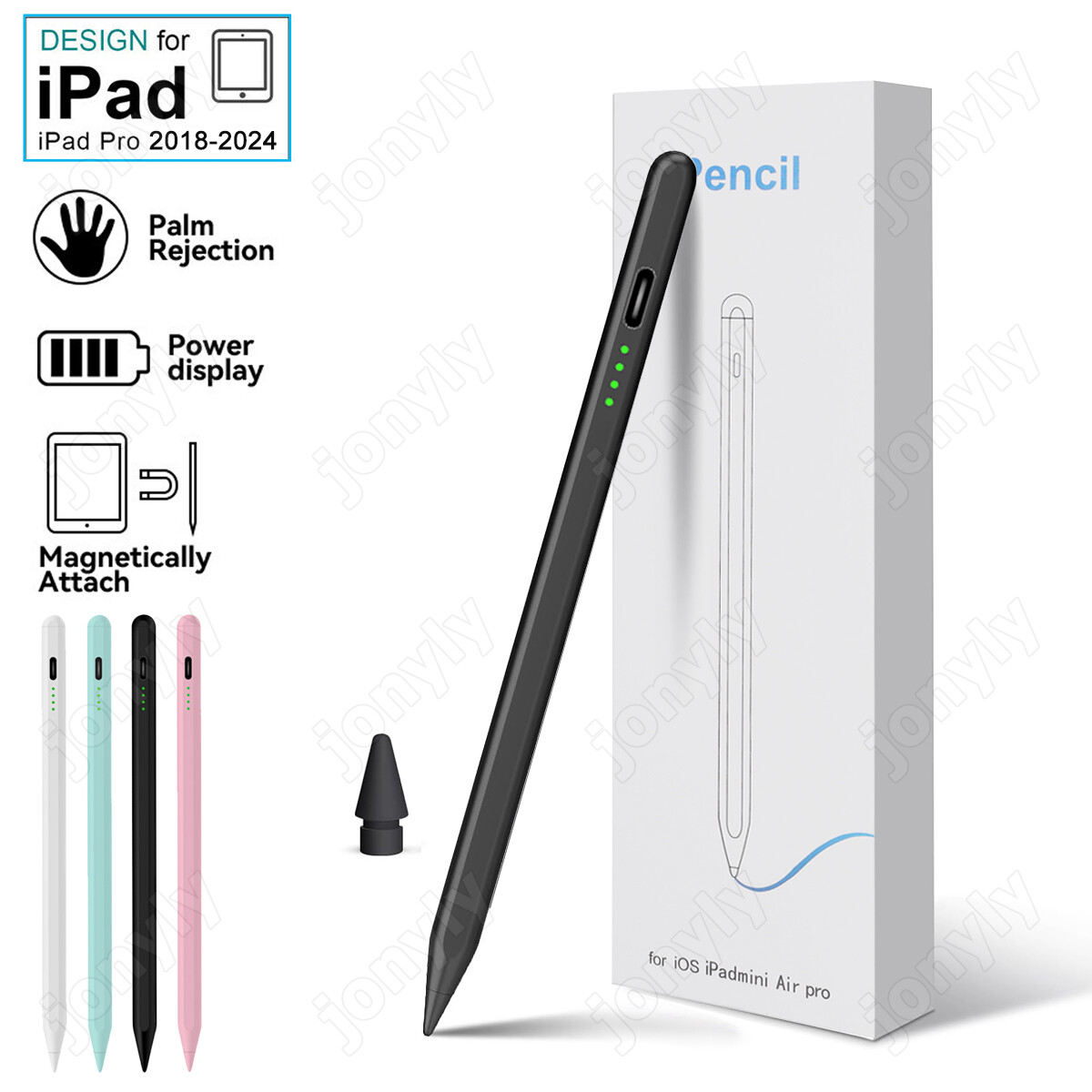 Stylus Pen for Apple iPad 10/9/8/7/6th, Pro 11''&12.9'' Mini 5/6th, Air 5th/4th