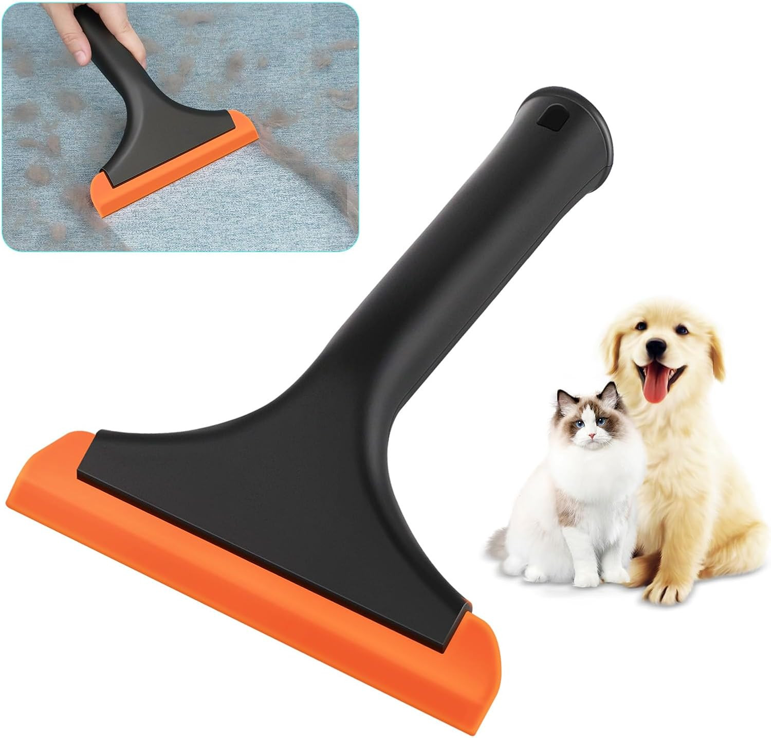 Silicone Pet Hair Removal,Pet Hair Rubber Carpet Rake Cat Dog Hair Remover with