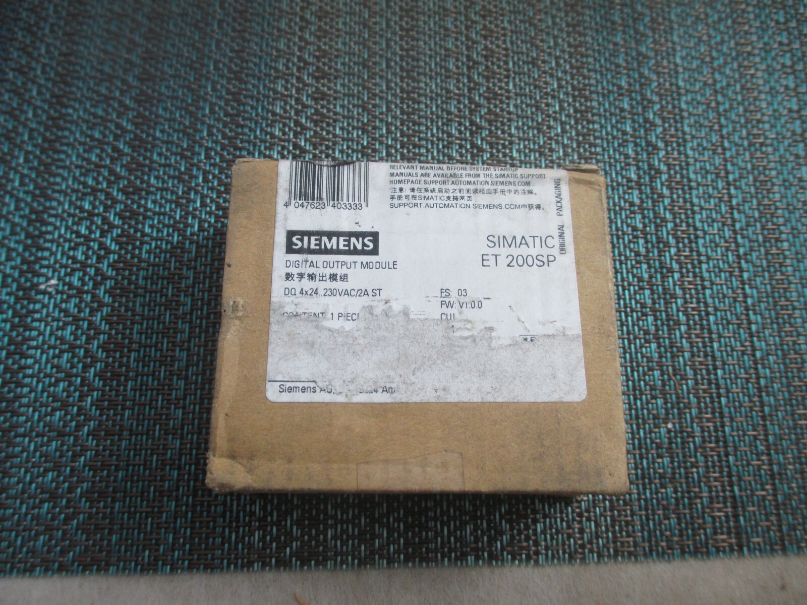SIEMENS 6ES7132-6FD00-0BB1 Digital Output Module