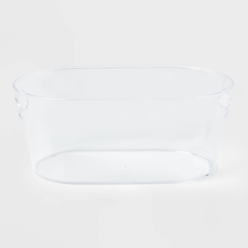 4gal Plastic Beverage Tub - Room Essentials™: Clear Drink Bucket, Ice Bucket,