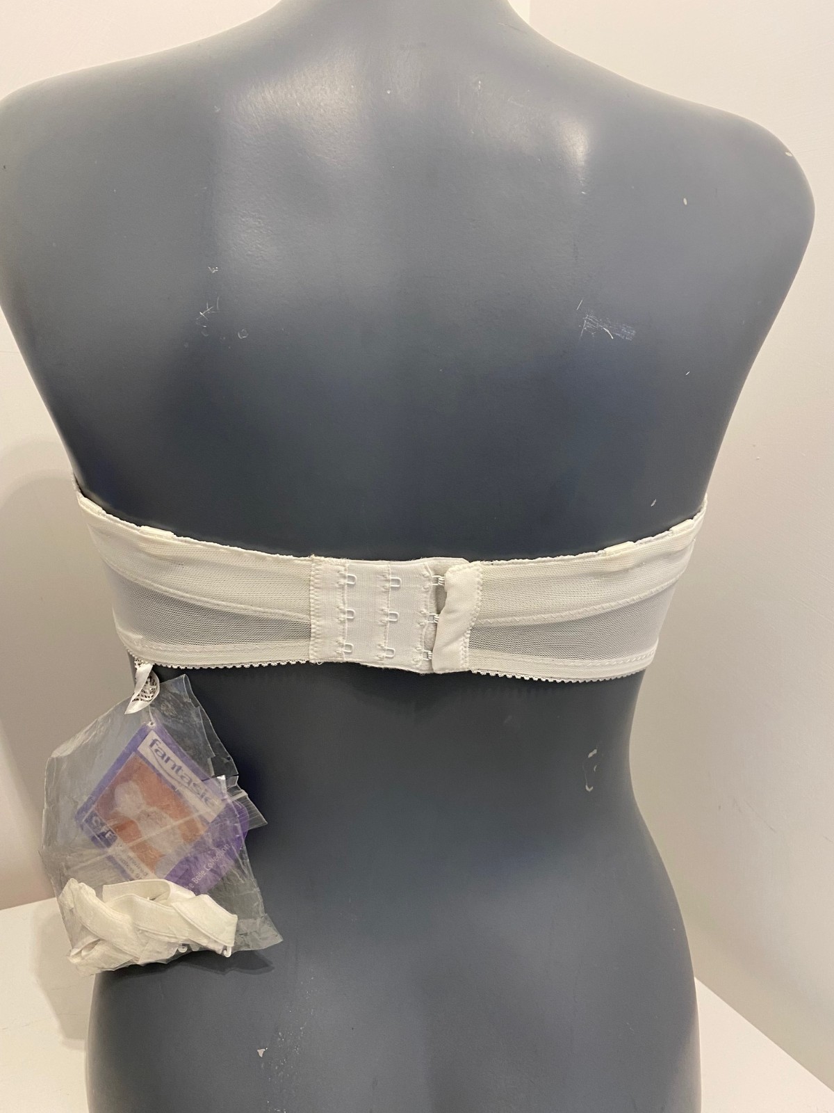 Fantasie Belle White Strapless Bra Multiway Underwired Side Support No padding
