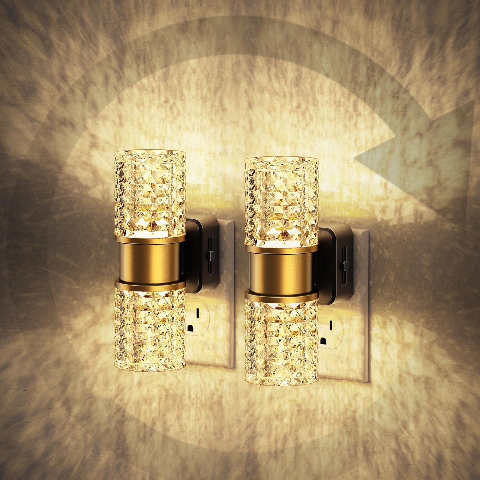 Night Light, Night Lights Plug into Wall,2 Pack Automatic LED Night Light wit...