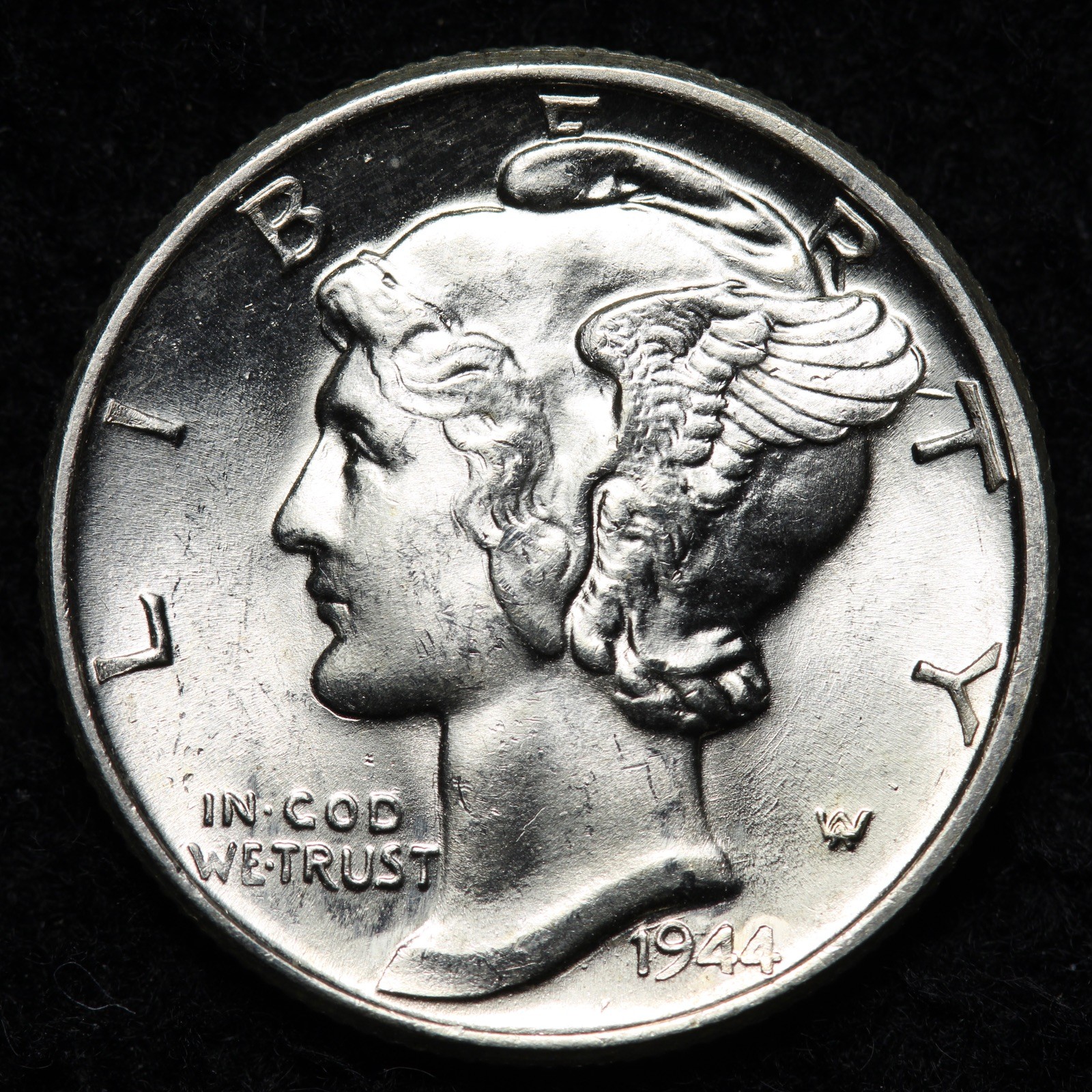 1944 Mercury Silver Dime GEM BU *UNCIRCULATED* MS E344 GQCC
