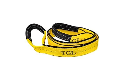 3 inch, 8 Foot Tree Saver Strap, Recovery Short Tow Strap with 3 inch, 8 foot