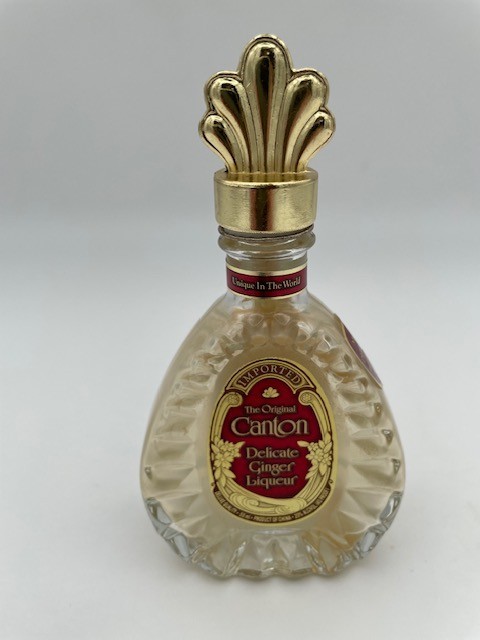 Vintage Mini EMPTY Bottle Canton Delicate Ginger Liqueur - 50 ml