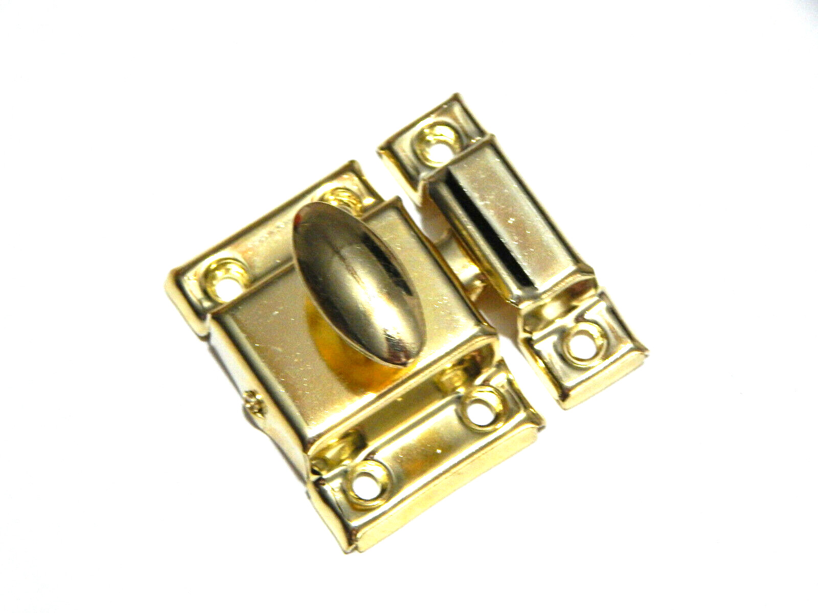 Vintage Cabinet Door Latch with Brass Finish