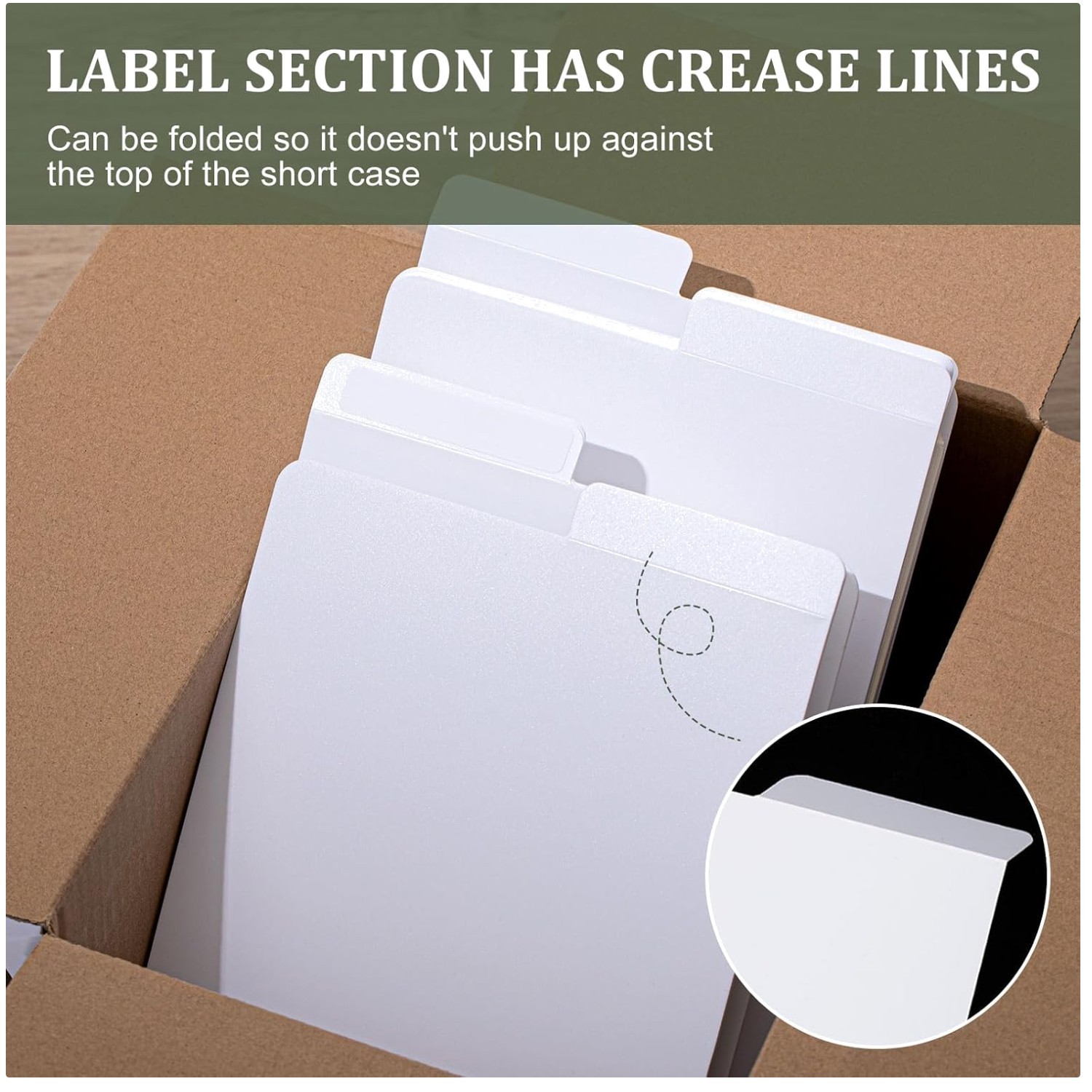 Comic Book Divider Tabs - Set of 100 White Frosted Dividers