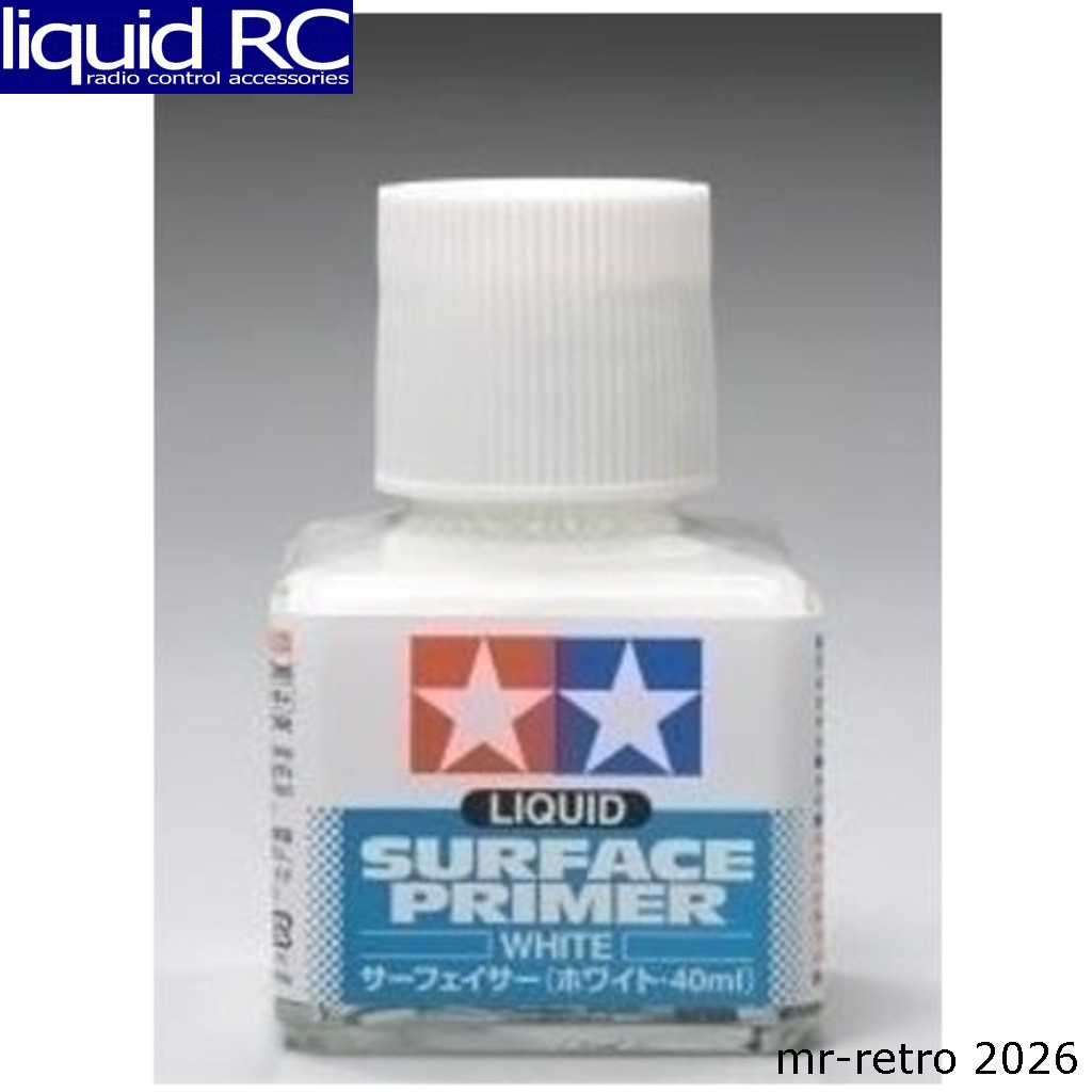 Tamiya USA TAM87096 White Liquid Surface Primer 40ml