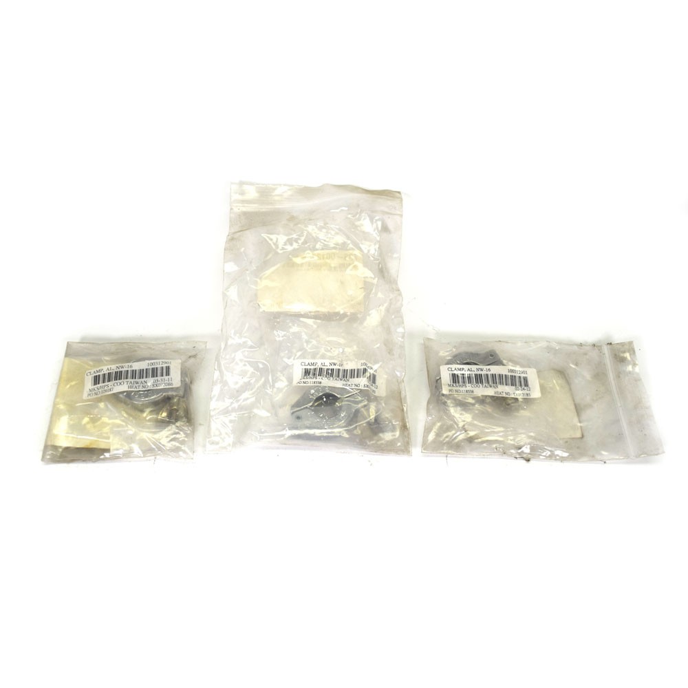NEW (Lot of 3) MKS/HPS NW-16 Aluminum Industrial Wing-Nut Vacuum Clamp