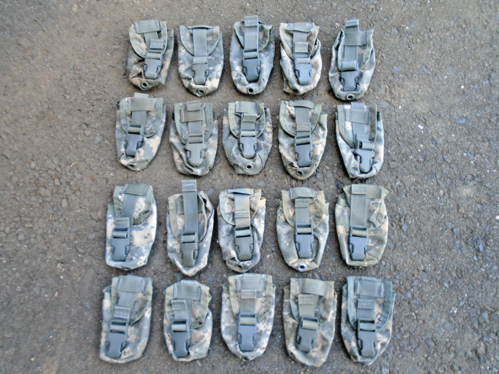 USGI Lot Of 20 ACU MOLLE  Flash Bang Grenade Pouches