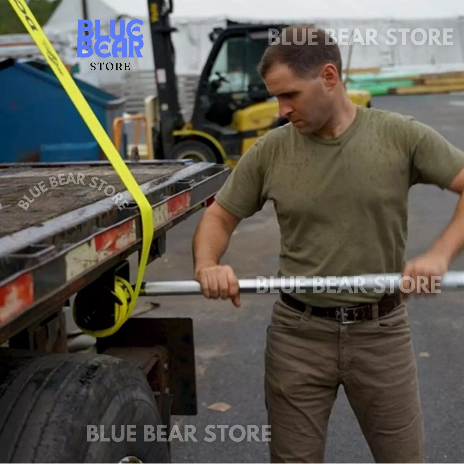 Leverage Winch Bar for Tighten Ratchet Strap Flatbeds Trailer Chain Lever Binder