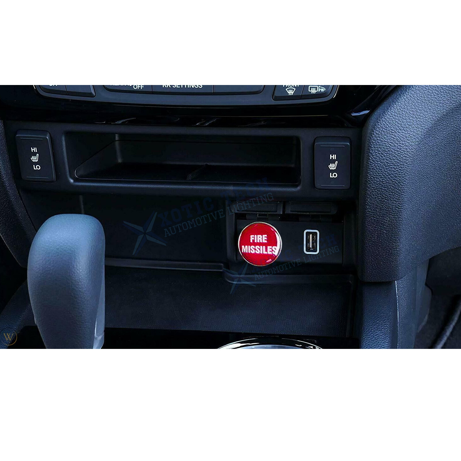 Fire Missile Push Button Design Car Cigarette Lighter Plug Socket Dust Cap Cover