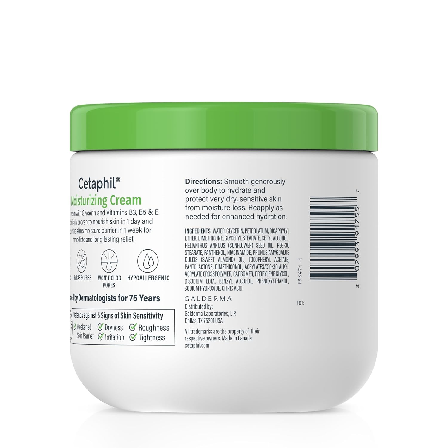 BUY3 GET1 FREE Cetaphil Face & Body Hydrating Moisturizing Cream Dry to Very Dry