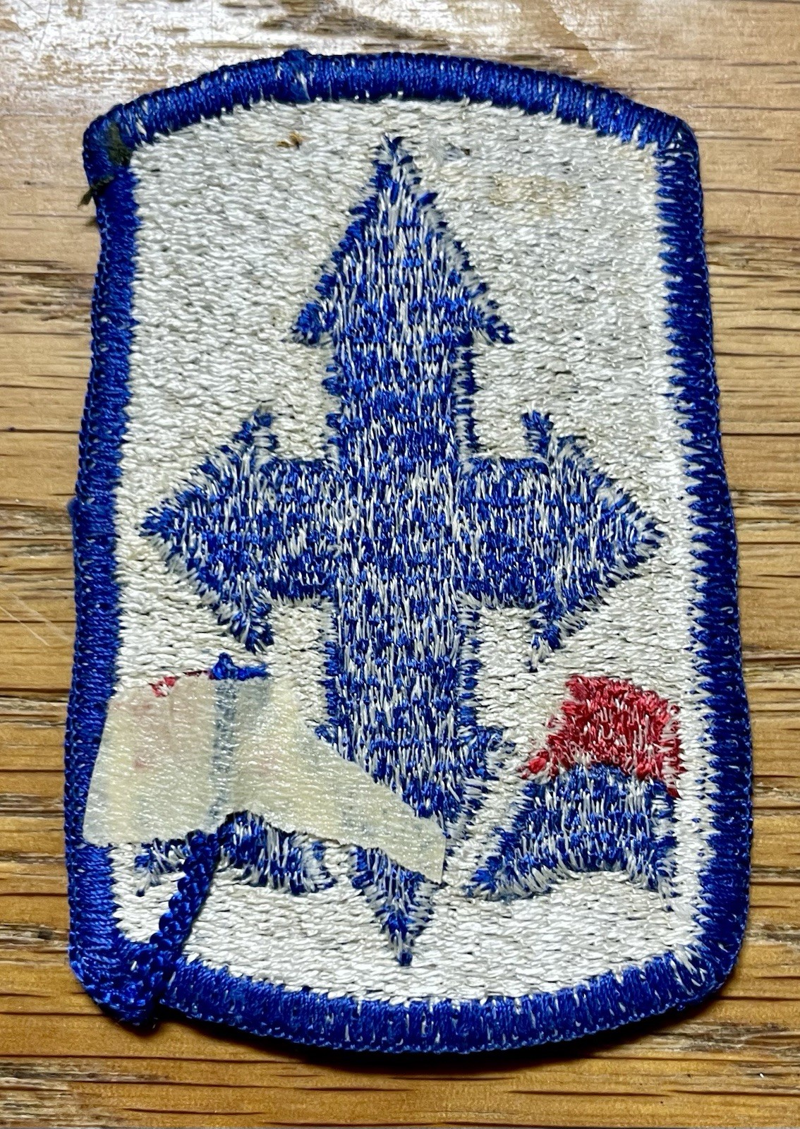 ORIGINAL US 29th INFANTRY BRIGADE PATCH - WORN MERROWED EDGE - NO GLOW