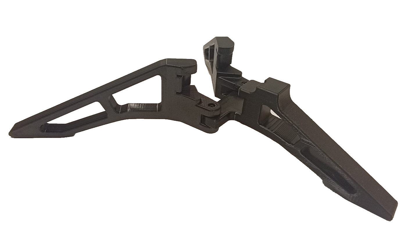 3-D Printed Mathews Engage Limb Legs Carbon Fiber Texture