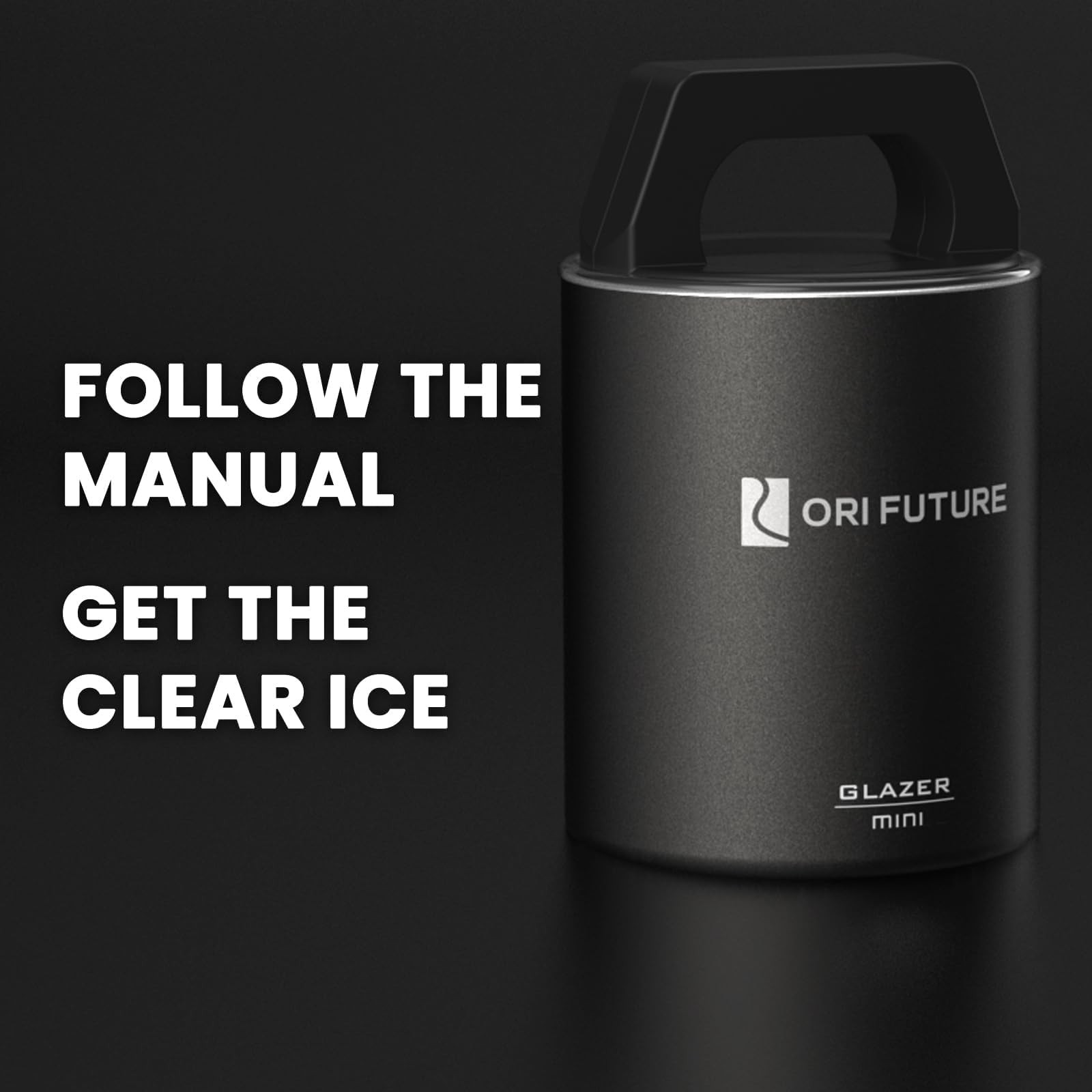 GLAZER mini, Clear Diamond Ice Cube Molds for Whiskey