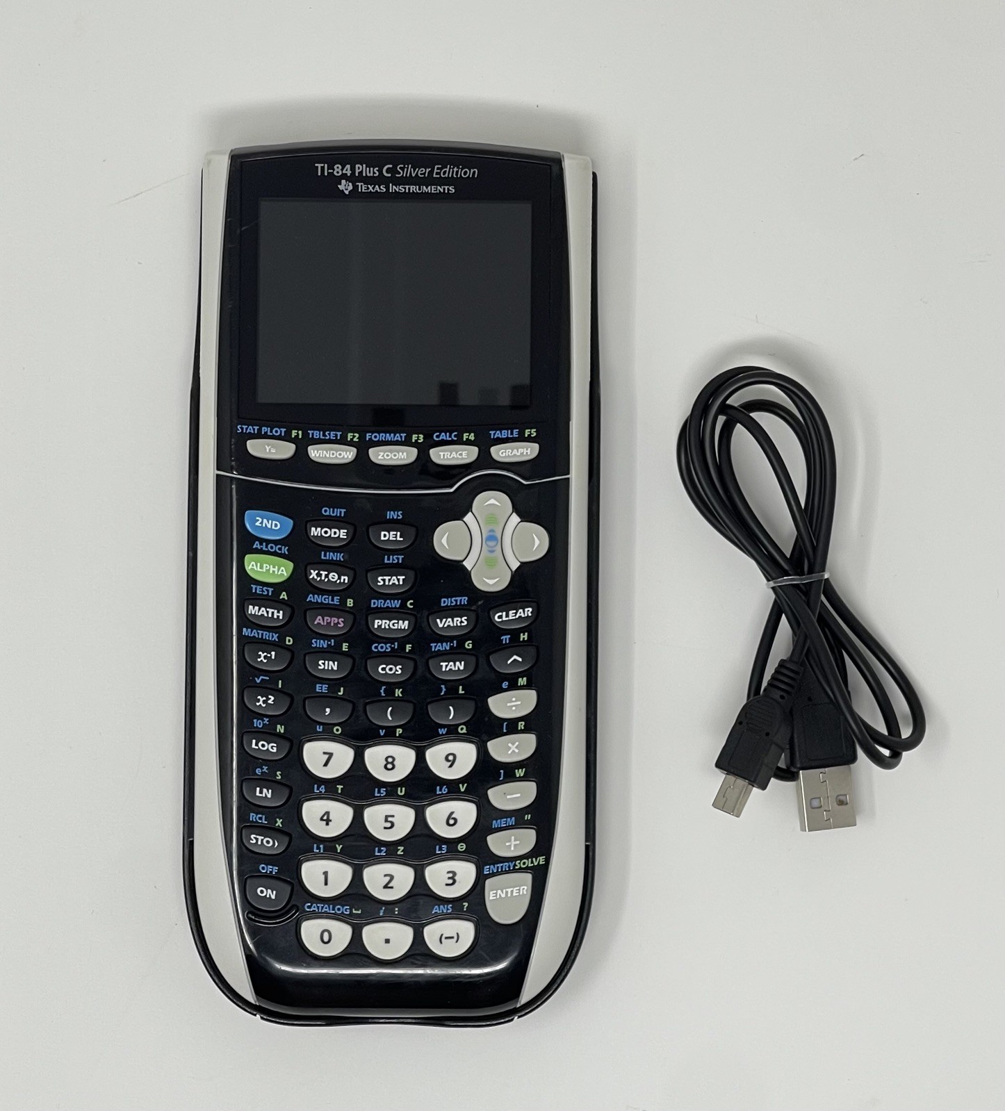 Texas Instruments TI-84 Plus C Silver Edition Graphing Calculator Black/Gray