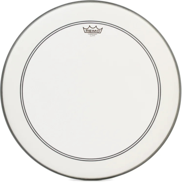 Remo Powerstroke 3 Bass Drumhead with 2.5" Impact Pad - 22" - Coated