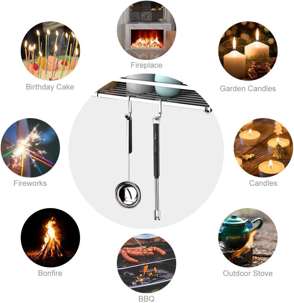 Encendedor De Arco Electrico Recargable USB a Prueba De Viento Para Cocinar