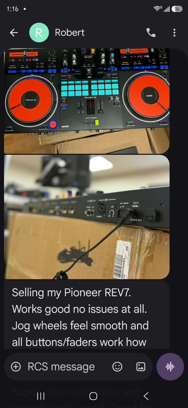 Pioneer DJ DDJ-REV7 2-Channel 2-Deck Serato Controller Built-In Mixer 16 Pad