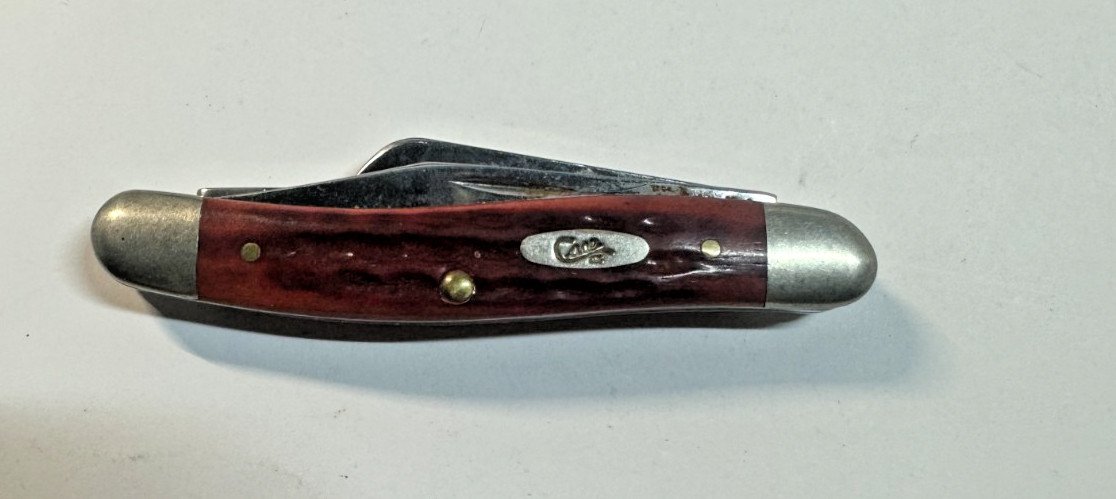 CASE XX USA 6318 SS JIGGED RED BONE STOCKMAN KNIFE