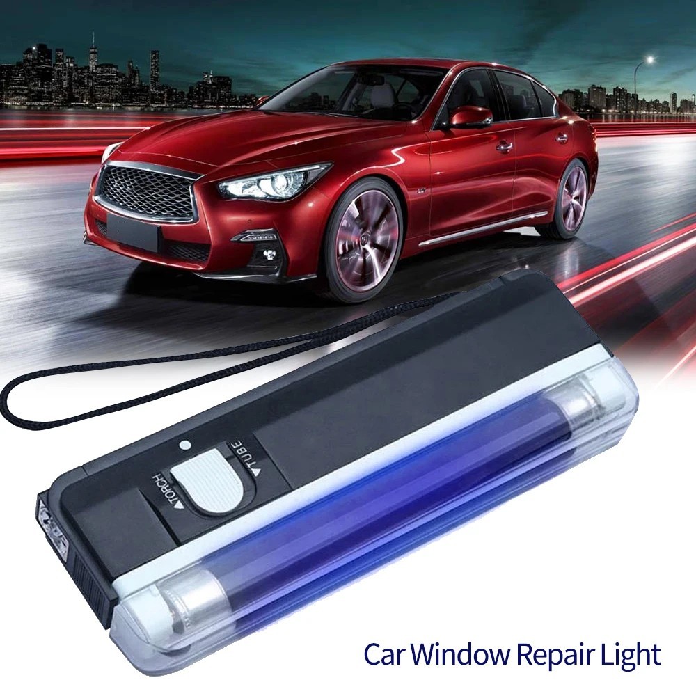 Auto Glass UV Cure Light Car Window Resin UV Lamp Automotive Glass Repair Tools