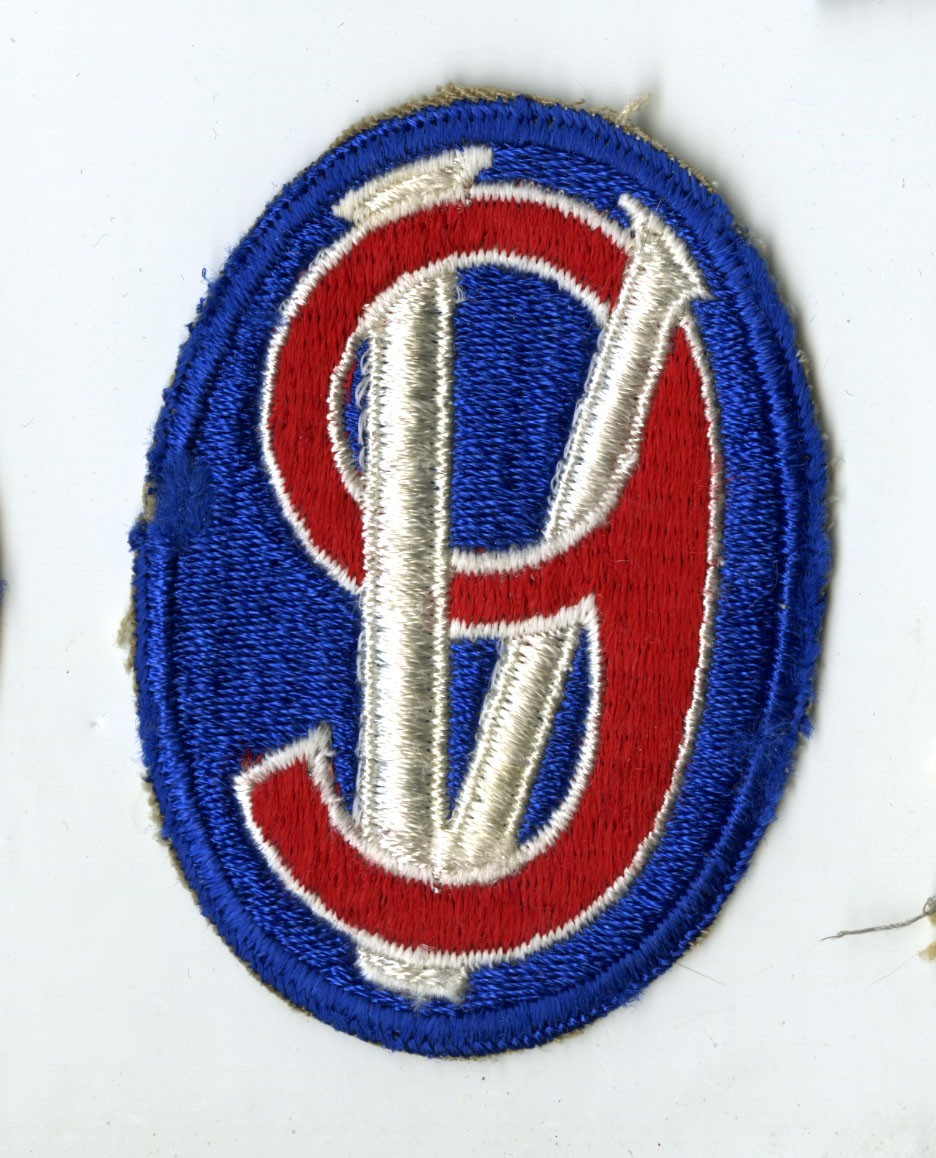 95th Infantry Division OD Border White Back Patch Europe France Germany Metz