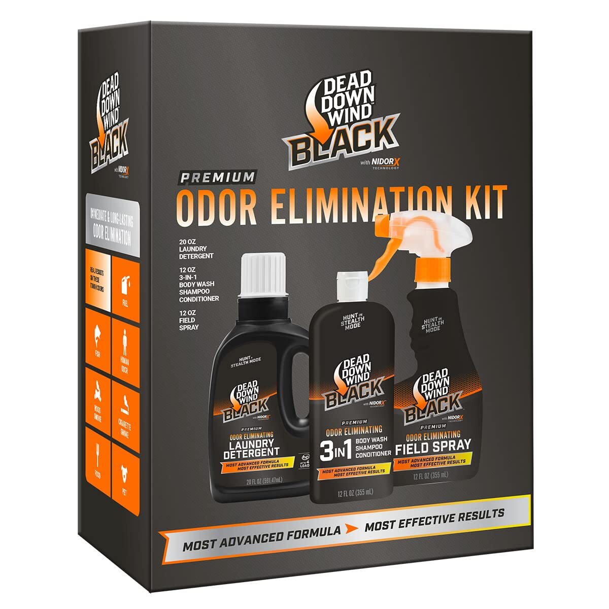 Dead Down Wind Black Ultimate Hunting Accessories Kit 3 Piece Scent Control