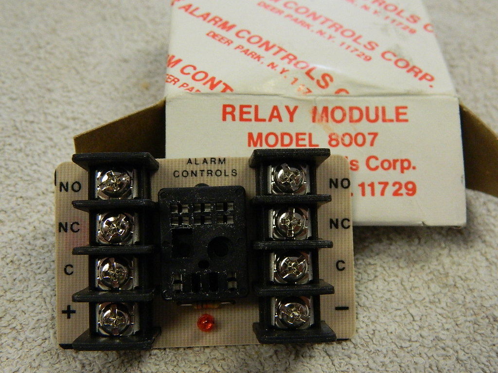 Relay Module MODEL 8007,  Alarm Controls Corp.