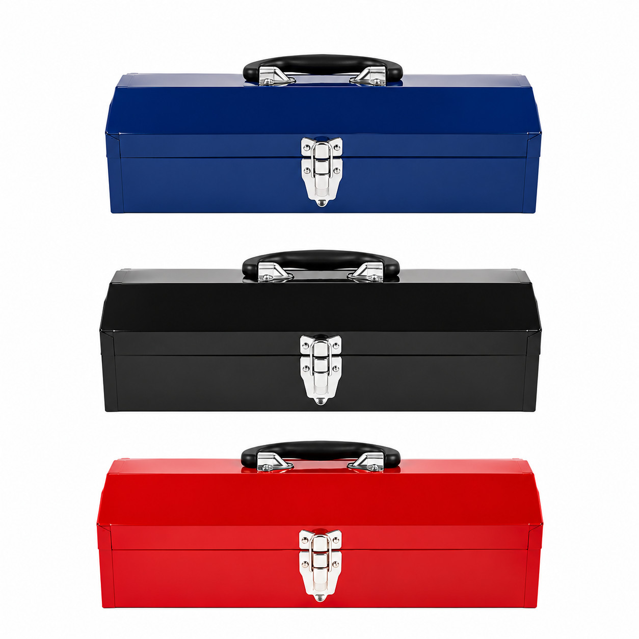 Tool Box 16" 19" Hip Roof Storage Tray Bin Tools Parts Organizer Portable