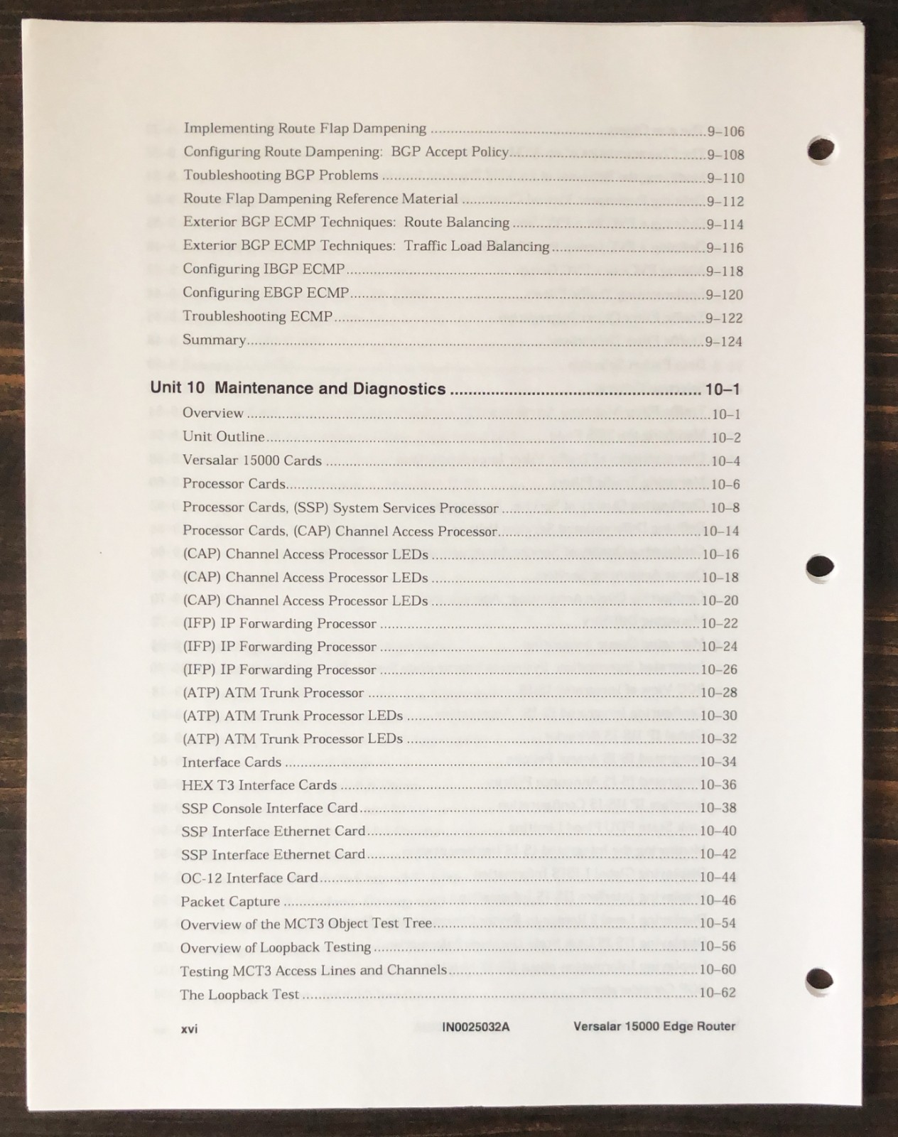 Nortel Networks - Versalar 15000 Edge Router - Training Course Student Guide