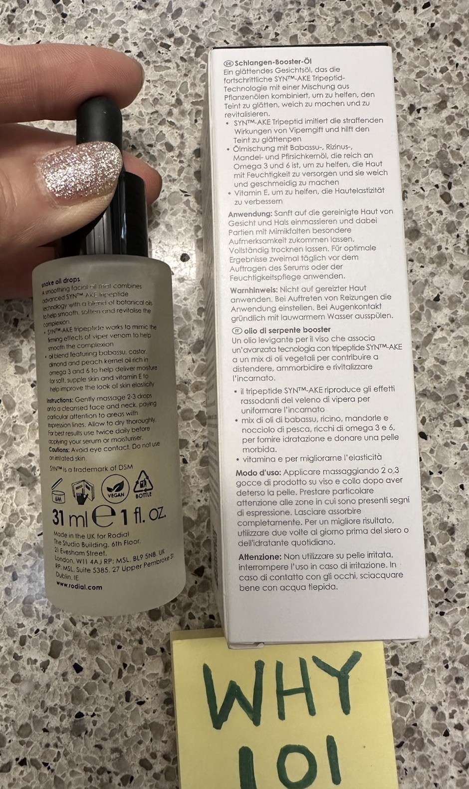 Rodial SNAKE OIL DROPS Firming Complex SERUM 1oz/31mL FULL SZ SEALED BOX $75