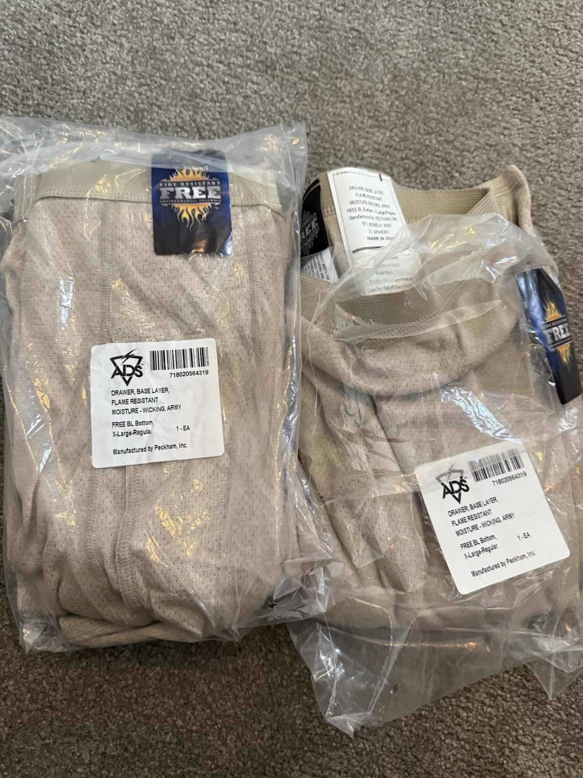 US ARMY BASE LAYER Bottoms, Long Underwear XL Regular Moisture Wicking