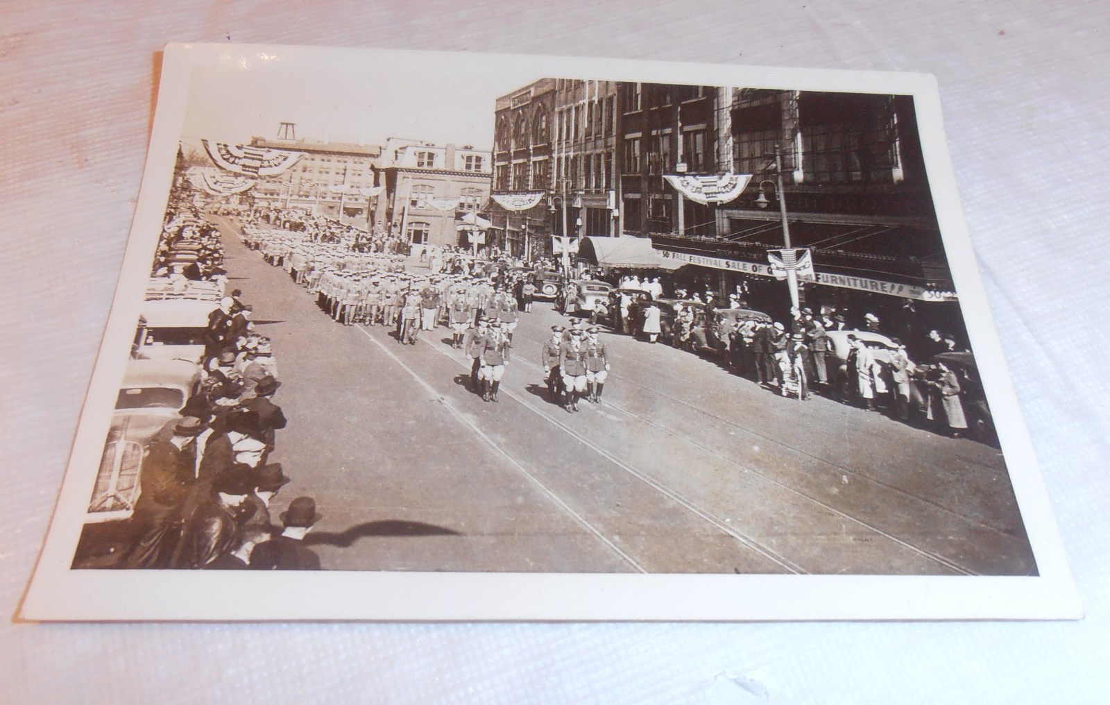 VINTAGE OLD 1938 LSU TIGERS CADET CORP KNOXVILLE TENN. PARADE PHOTO ORIGINAL