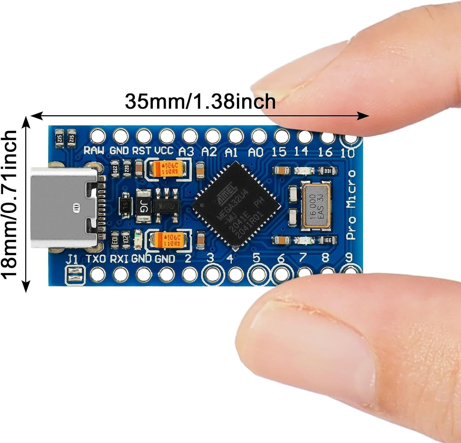 Pro Micro ATmega32U4 5V 16MHz USB Development Board Micro IDE with Pin Header
