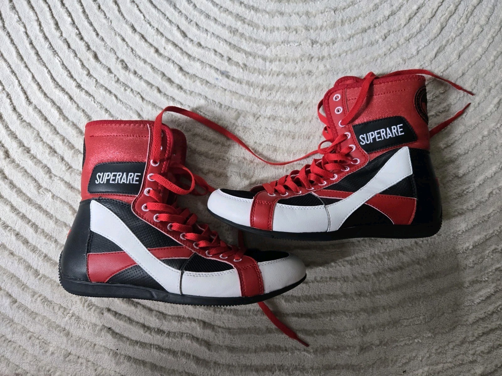 SUPERARE SE Red White Black Boxing Shoes EU 40.5 US 7