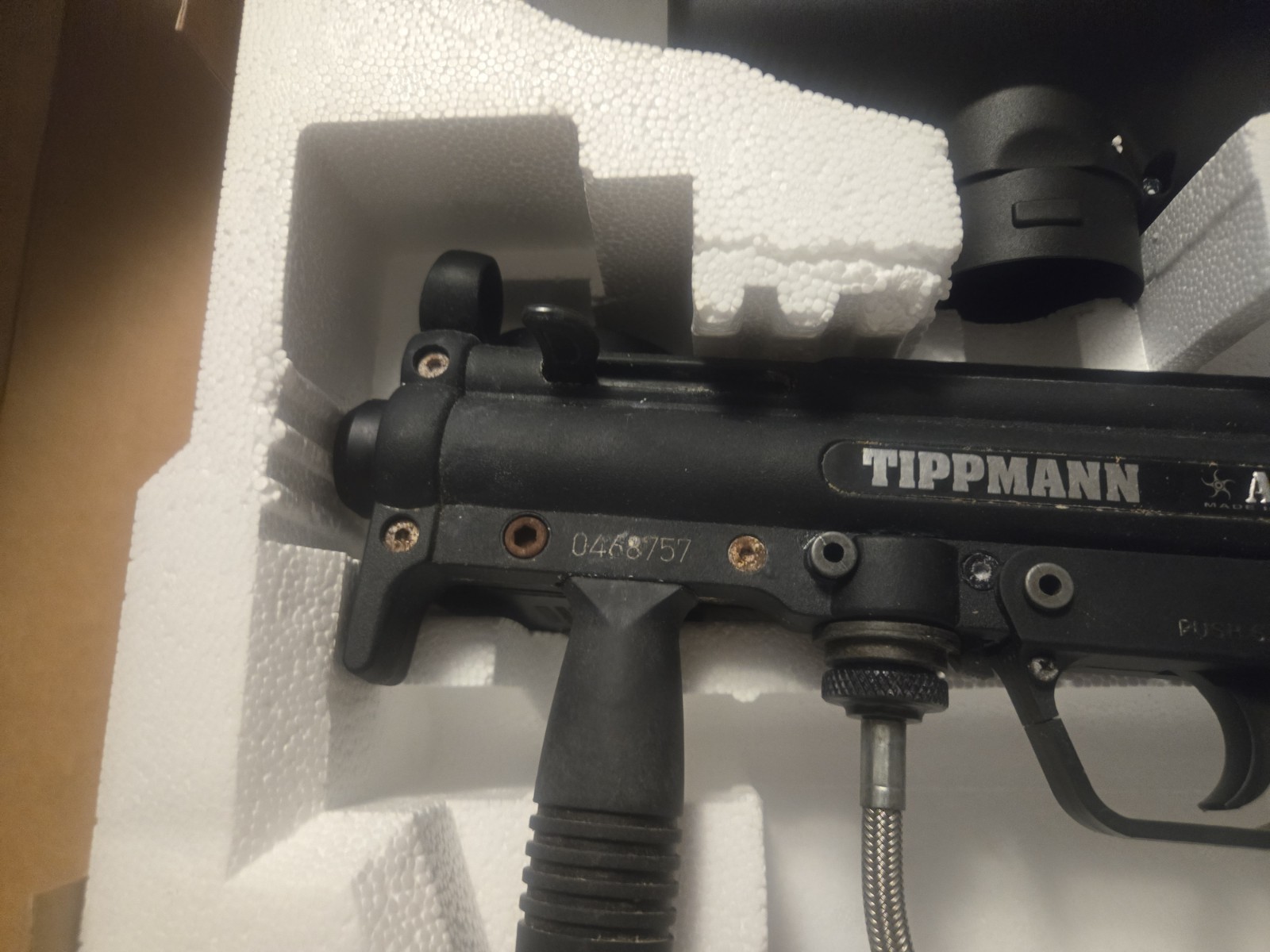 Tippmann A-5 With Cyclone Feed System Paintball Gun