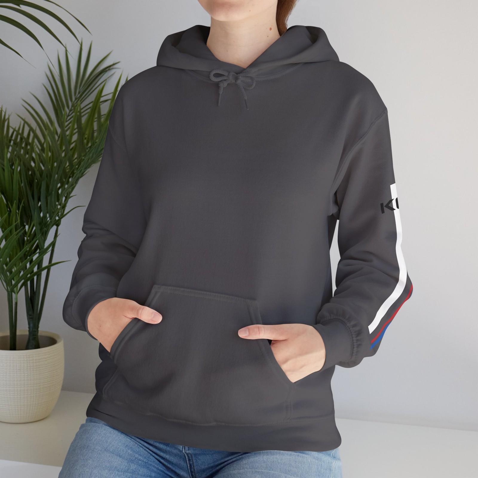 South Korea Korean Flag Stripes Minimalist Hooded Sweatshirt Hoodie Unisex Gift