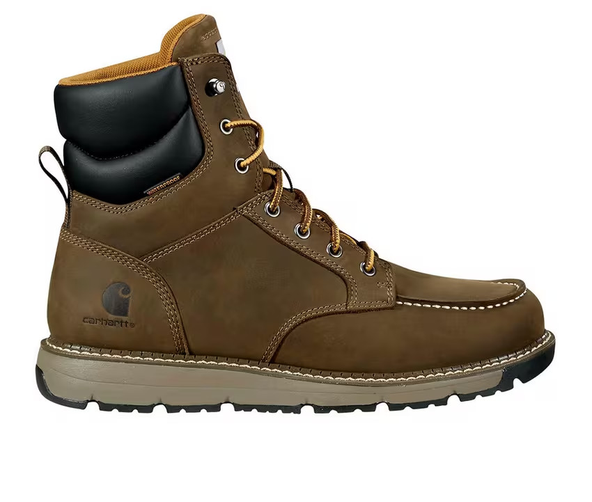 New Carhartt 6" Millbrook Waterproof Nano Toe FM6423 Men's Brown Boot