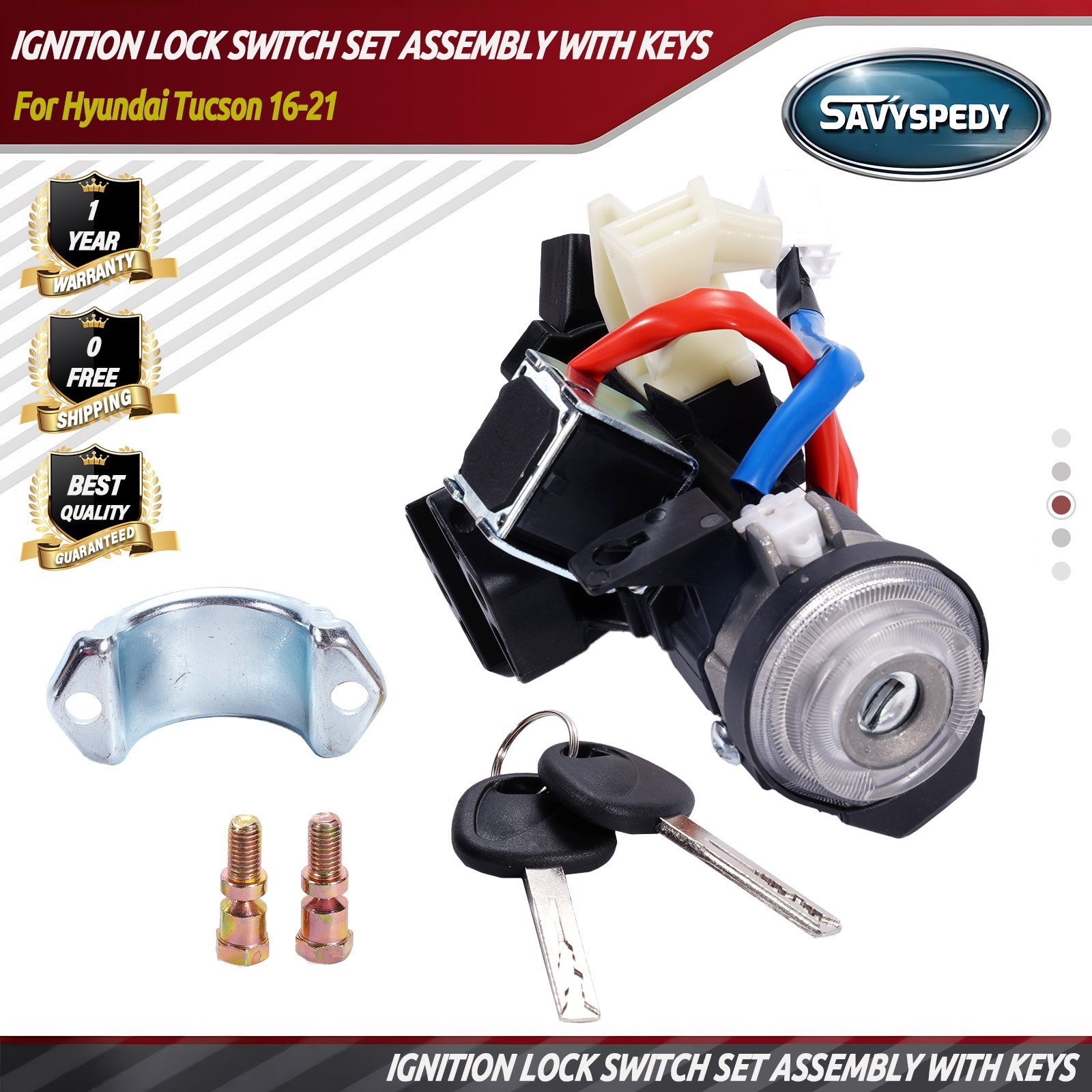 81905-D3080 Ignition Lock Switch Set Assembly with Keys For Hyundai Tucson 16-21