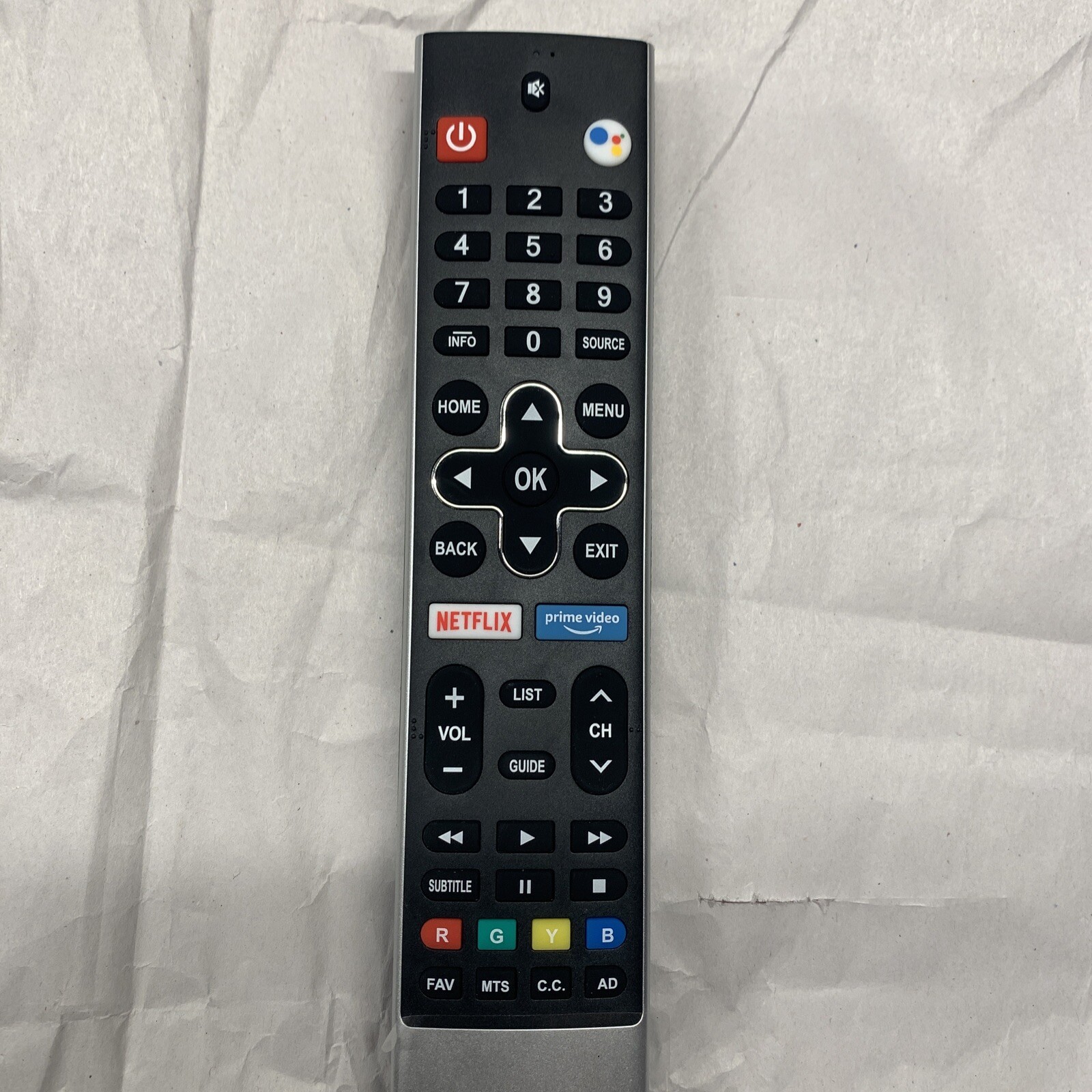 Remote Control For Skyworth HS-7720—for 65 & 75UD6200 Android HDTV TV