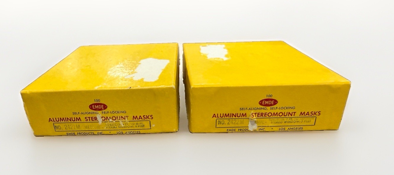 NEW Open BOX OF 50 Each ALUMINUM EMDE  No 2421M  &  No 2422M STEREOMOUNTS