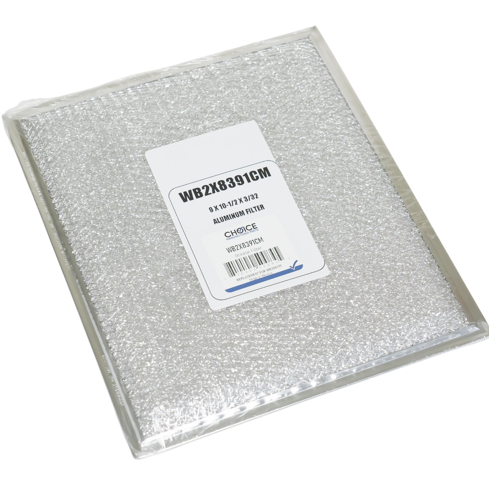 Choice Parts WB2X8391 for GE Range Hood Aluminum Grease Filter