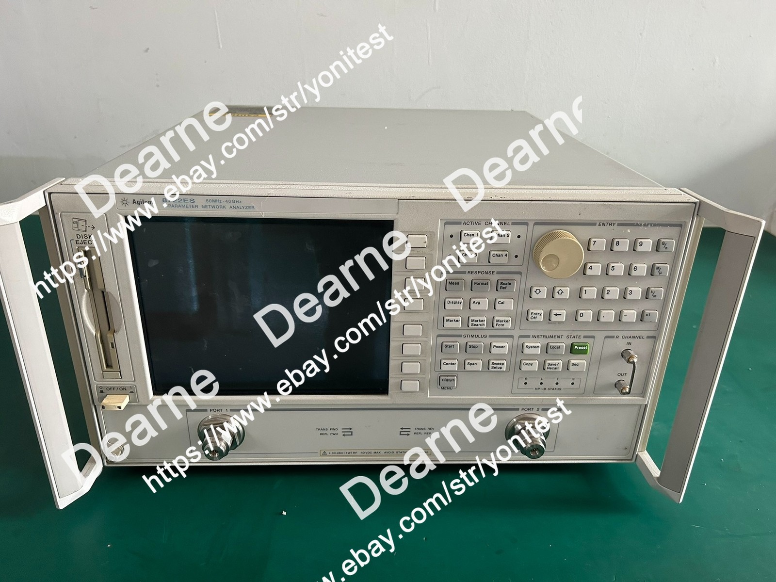Keysight/Agilent 8722ES-010-012-1D5 Network Analyzer, 50 MHz - 40 GHz/ie#pr