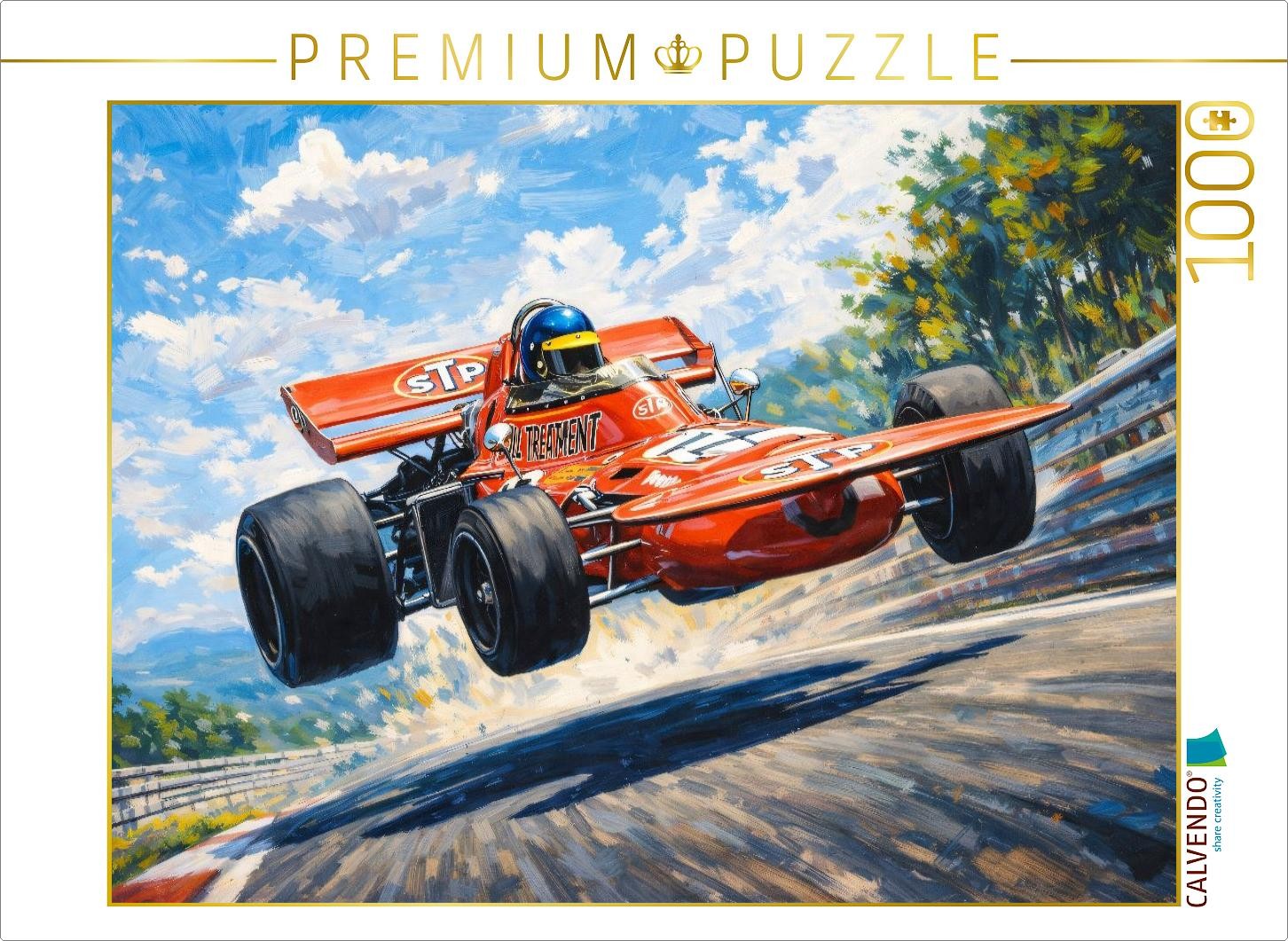 CALVENDO Puzzle Der Schwede Ronnie Peterson wurde 1971 mit einem britischen Marc