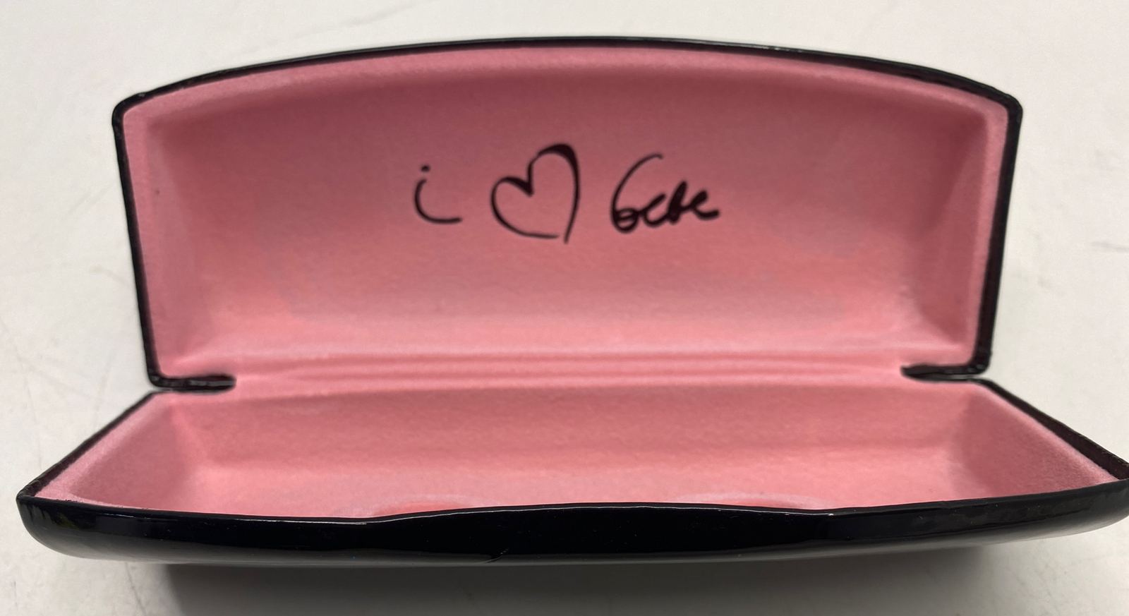 NEW “bebe” Black Clamshell Glasses Hard Case NOS