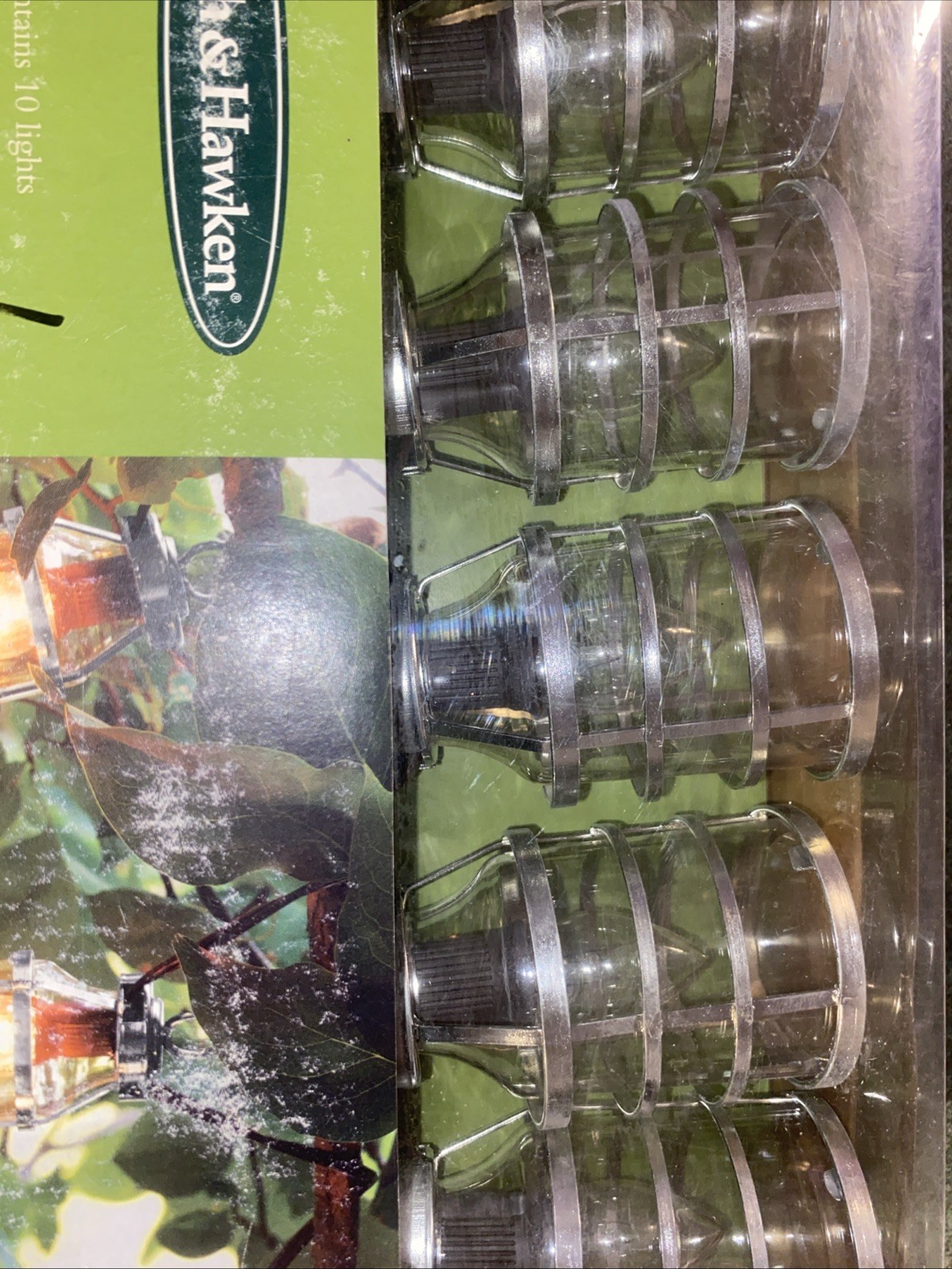 WORKING! 2008 Smith & Hawken String Lights Bronze Lanterns Electric Cottage Core